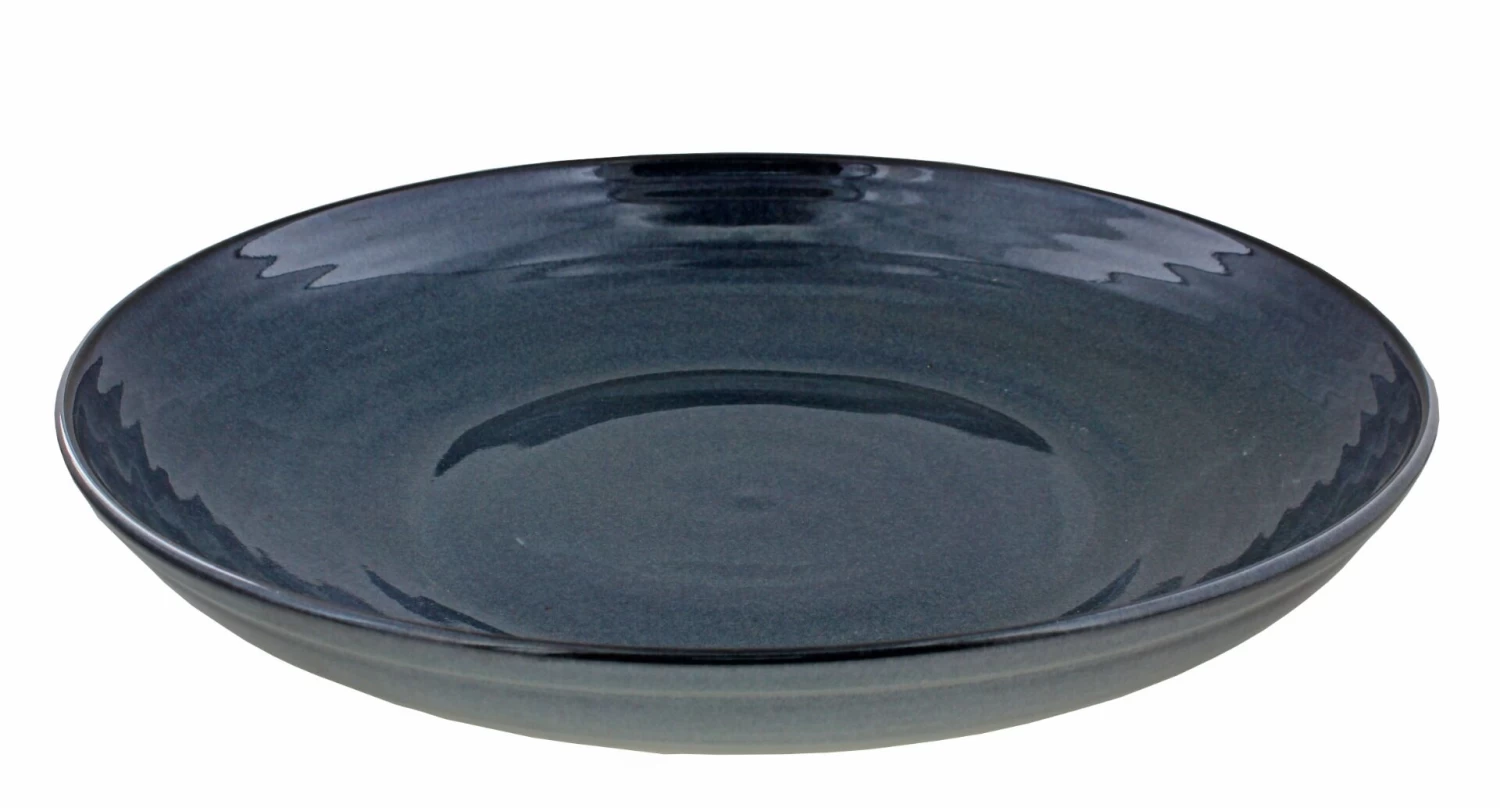 Oldenhof 1821 Serveerbord ø 45 Cm Aardewerk Indigo Blauw 1 Oldenhof 1821 Serveerbord ø 45 Cm Aardewerk Indigo Blauw