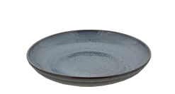 Oldenhof 1821 Serveerbord ø 35 Cm Aardewerk Indigo Spickel Blauw
