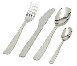 Alessi KnifeForkSpoon Holheft Bestekcassette 12-persoons Rvs 75-delig 1 Alessi KnifeForkSpoon Holheft Bestekcassette 12-persoons Rvs 75-delig
