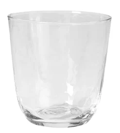 Broste Copenhagen Hammered Tumbler 335 Ml ø 9,2 Cm H 9,5 Cm Glas Transparant