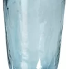 Broste Copenhagen Hammered Tumbler 500 Ml ø 9,2 Cm H 13,5 Cm Glas Blauw