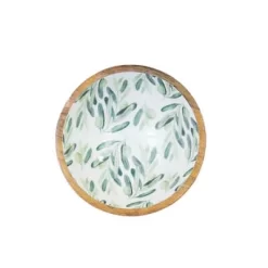 By Room Schaal Rond ø 18 Cm Mangohout Olive