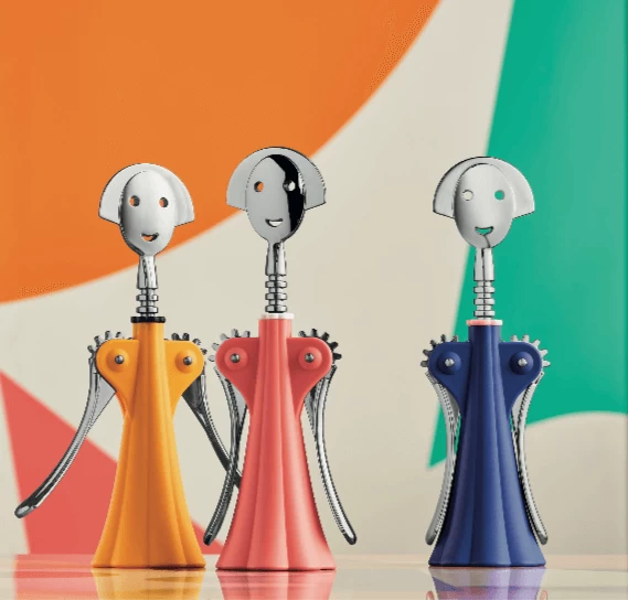 Alessi Anna G. Kurkentrekker Kunststof Rvs Donkerblauw 2 Alessi Anna G. Kurkentrekker Kunststof Rvs Donkerblauw - Afbeelding 2