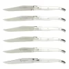 Laguiole En Aubrac Steakmes 11,5 Cm Acryl Wit 6 Stuks