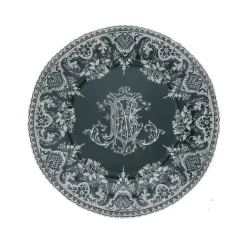 Gien Monogramme Dessertbord ø 22 Cm Keramiek Crème