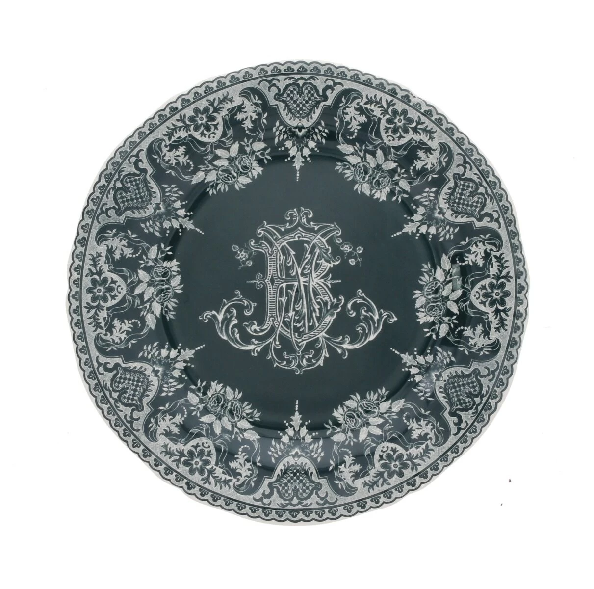 Gien Monogramme Dessertbord ø 22 Cm Keramiek Crème 1 Gien Monogramme Dessertbord ø 22 Cm Keramiek Crème