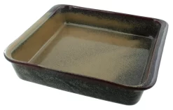 Oldenhof 1821 Vierkante Ovenschaal 30 X 30 X 6 Cm Aardewerk Mosgroen