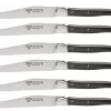 Laguiole En Aubrac Shepherd's Cross Steakmes 11,5 Cm Buffelhoorn 6 Stuks