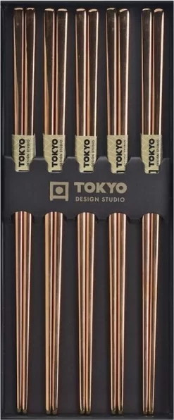 Oldenhof Eetstokjes Rvs Roségoud 5 Stuks