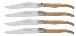 Laguiole En Aubrac Shepherd's Cross Steakmes 11,5 Cm Eikenhout 4 Stuks