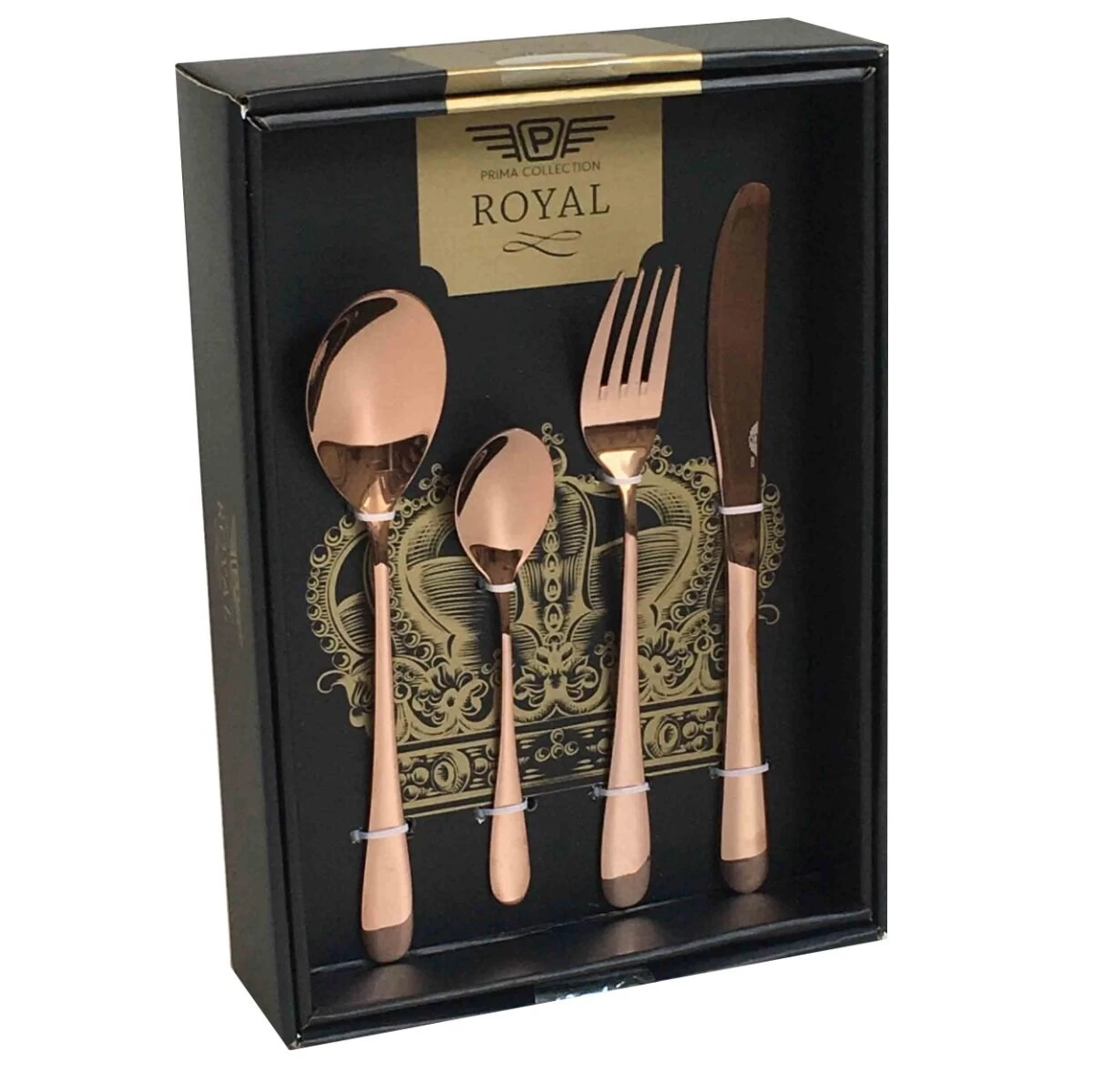 Pintinox Princess Amber Bestekcassette 6-persoons Rvs 24-delig 1 Pintinox Princess Amber Bestekcassette 6-persoons Rvs 24-delig