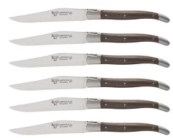 Laguiole En Aubrac Shepherd's Cross Steakmes 11,5 Cm Wengéhout 6 Stuks