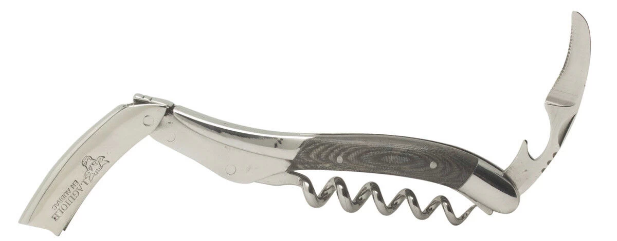 Laguiole En Aubrac Kelnersmes 12 Cm Grijs Canvas 1 Laguiole En Aubrac Kelnersmes 12 Cm Grijs Canvas