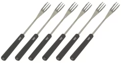 Spring Fonduevork 26 Cm Kunststof Zwart 6 Stuks