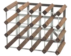 Traditional Wine Rack Co. Wijnrek 39 X 33 Cm Donker Hout