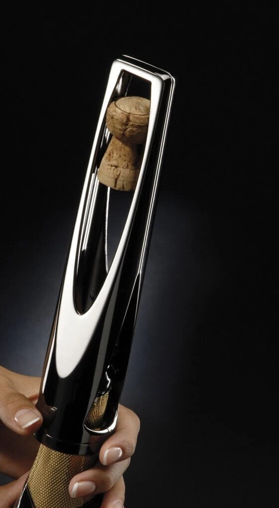 Le Creuset Screwpull SW-105 Pop Bulle Kurkentrekker Satin Chrome 1 Le Creuset Screwpull SW-105 Pop Bulle Kurkentrekker Satin Chrome