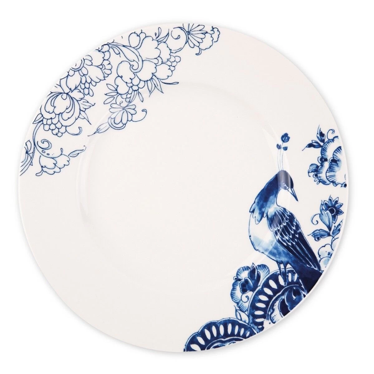 Royal Delft Peacock Symphony Dinerbord ø 27 Cm Aardewerk 1 Royal Delft Peacock Symphony Dinerbord ø 27 Cm Aardewerk