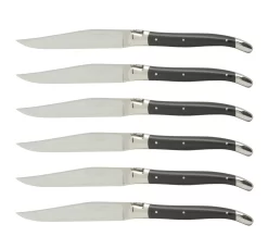 Laguiole En Aubrac Steakmes 11,5 Cm Zwart 6 Stuks