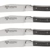 Laguiole En Aubrac Shepherd's Cross Steakmes 11,5 Cm Buffelhoorn 4 Stuks