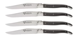 Laguiole En Aubrac Shepherd's Cross Steakmes 11,5 Cm Buffelhoorn 4 Stuks
