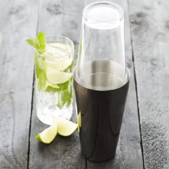 Point-Virgule Boston Shaker 750 Ml Rvs Glas Zwart -Beroemde Servies Winkel 63490c7a874b0854f86a47c4e8a3cf9949150893