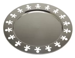 Alessi Girotondo Dienblad ø 40 Cm Hoogte 1,4 Cm Rvs