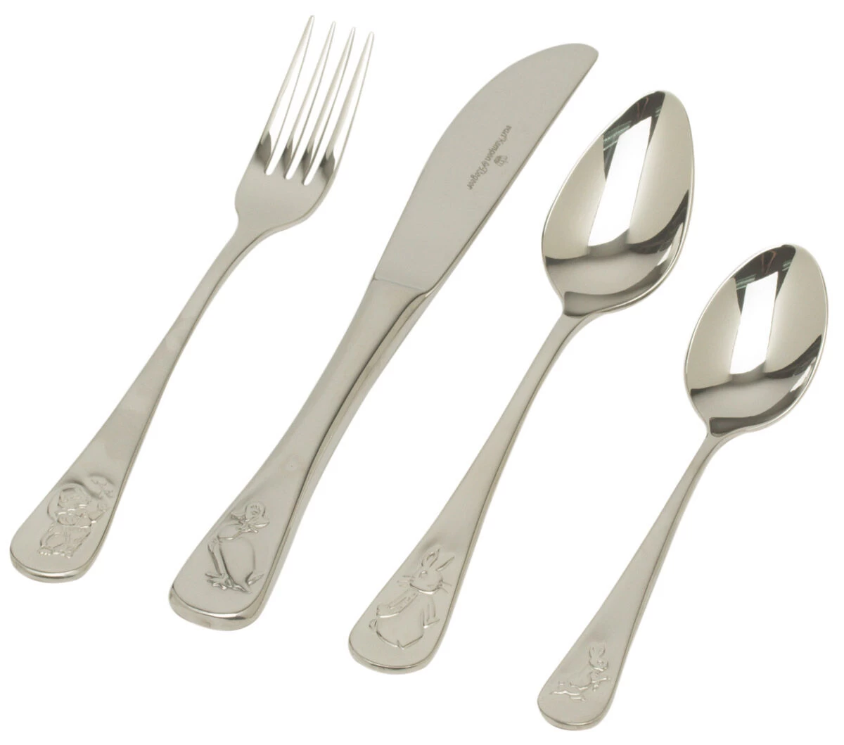 Van Kempen & Begeer Junior Bestek Beatrix Potter Rvs 4-delig 1 Van Kempen & Begeer Junior Bestek Beatrix Potter Rvs 4-delig