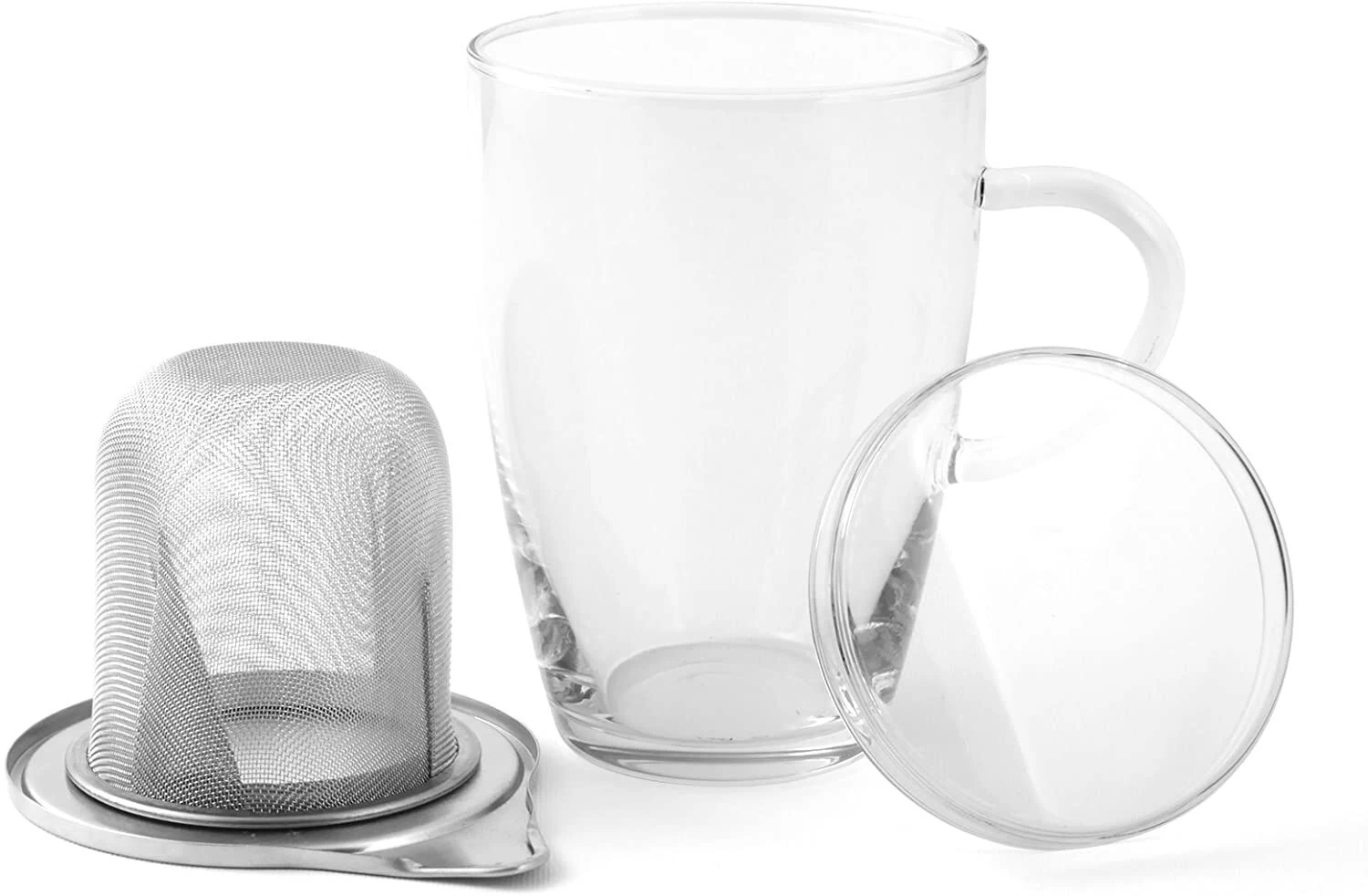 Oldenhof Lyra Theeglas Met Zeef En Deksel 350 Ml Glas Rvs 2-delig 2 Oldenhof Lyra Theeglas Met Zeef En Deksel 350 Ml Glas Rvs 2-delig - Afbeelding 2