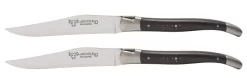 Laguiole En Aubrac Shepherd's Cross Steakmes 11,5 Cm Ebbenhout 2 Stuks