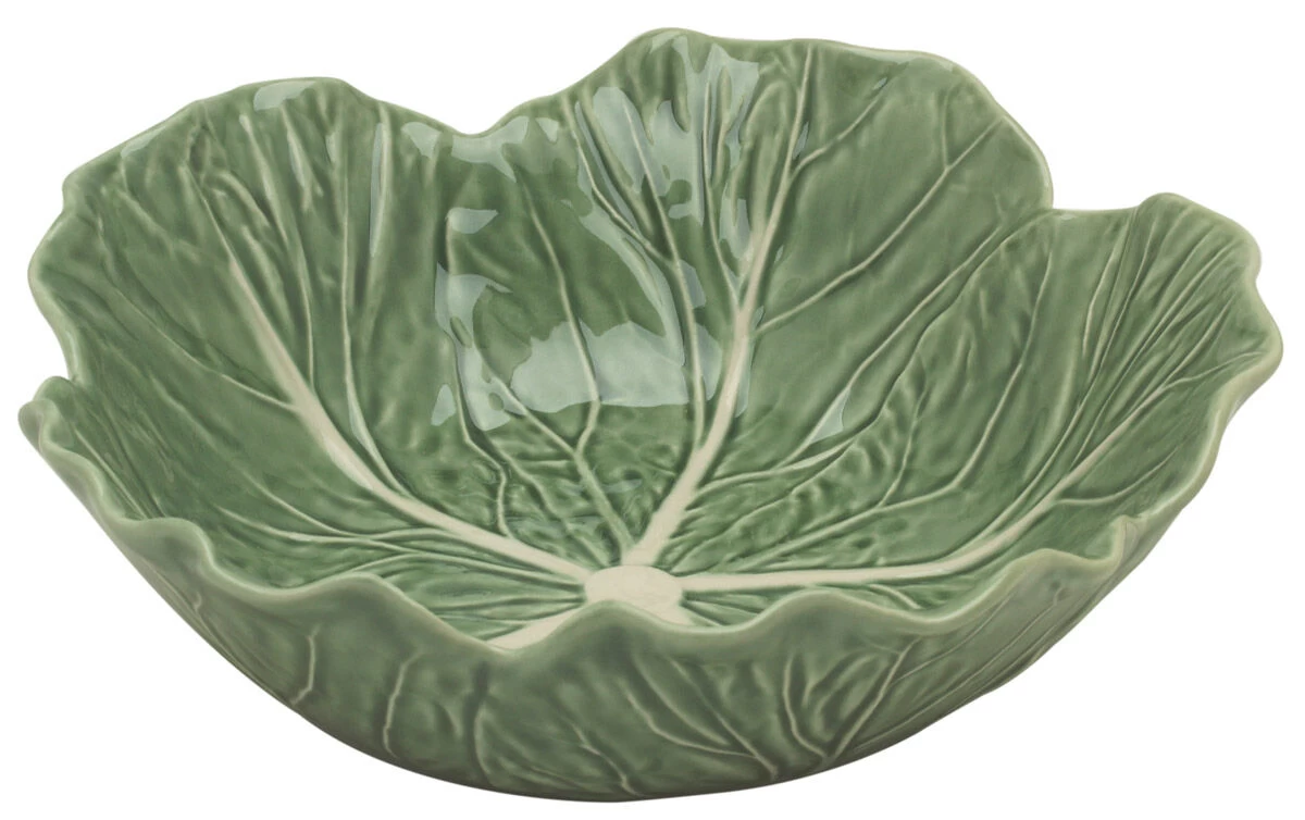 Bordallo Koolblad Schaal ø 22,5 Cm Aardewerk Groen 1 Bordallo Koolblad Schaal ø 22,5 Cm Aardewerk Groen