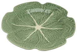 Bordallo Koolblad Bord ø 30,5 Cm Aardewerk Groen