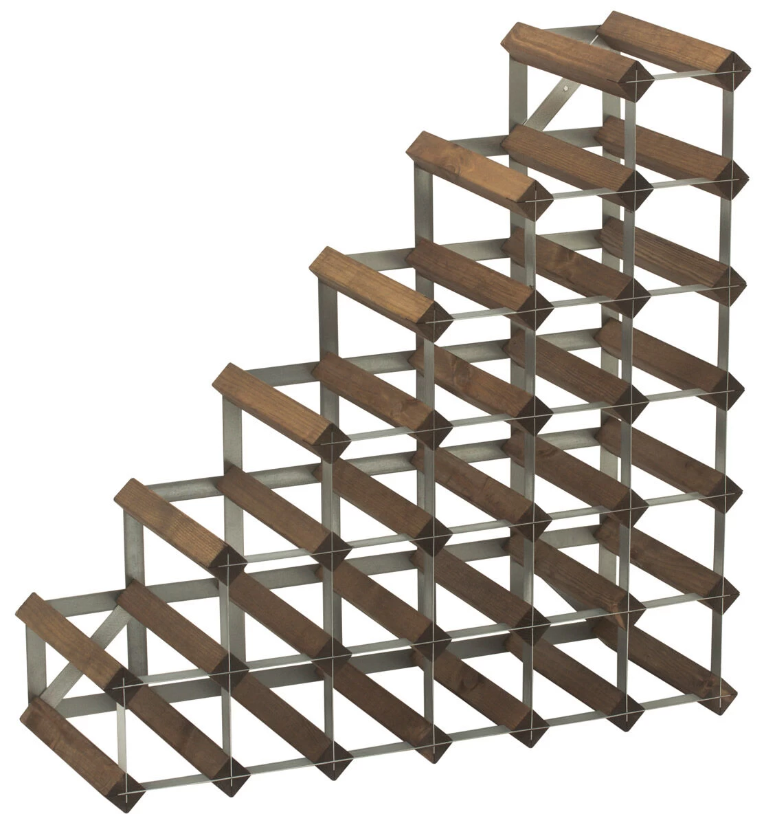 Traditional Wine Rack Co. Pyramide Wijnrek 61,2 Cm Grenen Donker 1 Traditional Wine Rack Co. Pyramide Wijnrek 61,2 Cm Grenen Donker