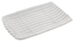 Oldenhof Aspergeschaal 34 X 21,5 Cm Aardewerk Wit