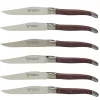 Laguiole En Aubrac Steakmes 11,5 Cm Amarant Rood 6 Stuks
