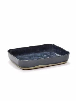 Serax Merci Ovenschaal 30,1 X 22,3 Cm H 5,5 Cm Blauw/grijs