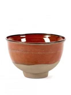 Serax Merci Meal X3 Kom No 2 Large ø 15 Cm Aardewerk Rood/bruin
