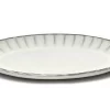 Serax INKU By Sergio Herman Bord Ovaal S 25 X 17,5 Cm H 1,7 Cm Aardewerk Wit