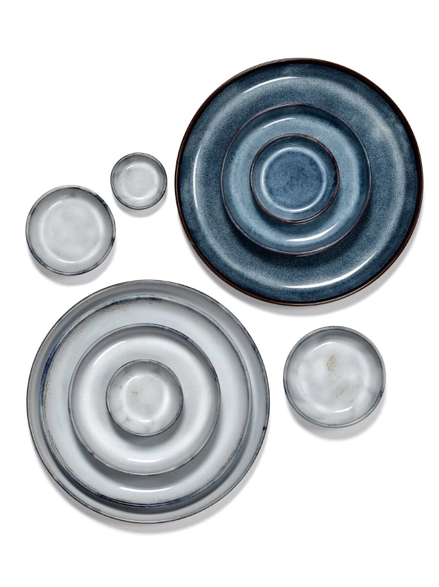Serax Pure Tapasbord ø 14,5 Cm Keramiek Blue Glazed 2 Serax Pure Tapasbord ø 14,5 Cm Keramiek Blue Glazed - Afbeelding 2