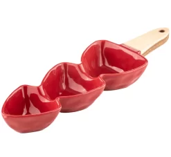 Ladelle Jingle Berry Serveerschaal Porselein Rood