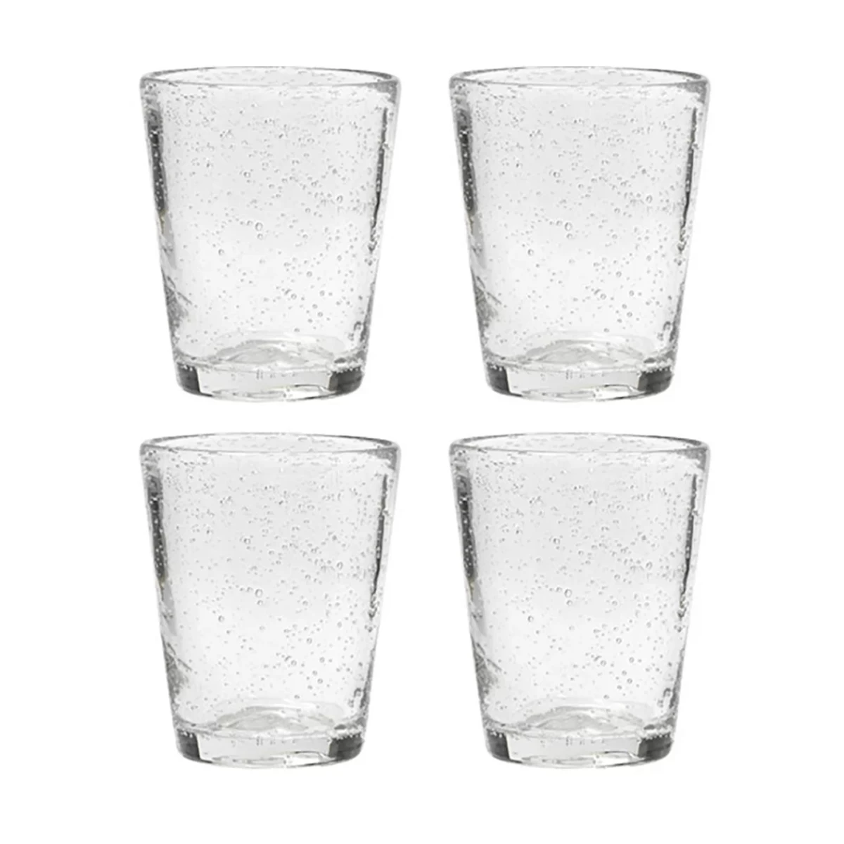 Broste Copenhagen Bubble Tumbler 200 Ml Glas 4-delig Transparant 1 Broste Copenhagen Bubble Tumbler 200 Ml Glas 4-delig Transparant