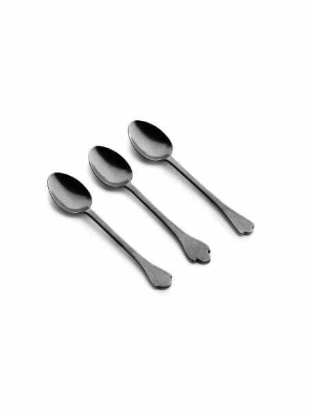 Serax Merci Mix 4-5-6 Koffielepel Antraciet Stone Wash 3 Stuks 1 Serax Merci Mix 4-5-6 Koffielepel Antraciet Stone Wash 3 Stuks