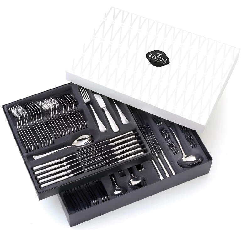 Keltum Haags Lofje Bestekcassette 6-persoons Rvs 40-delig 4 Keltum Haags Lofje Bestekcassette 6-persoons Rvs 40-delig - Afbeelding 4