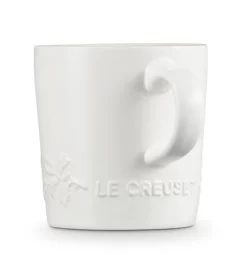 Le Creuset Holly Collectie Mok 200 Ml Aardewerk Katoenwit -Beroemde Servies Winkel lc 20200529 zs ps fs 60303204311511 006