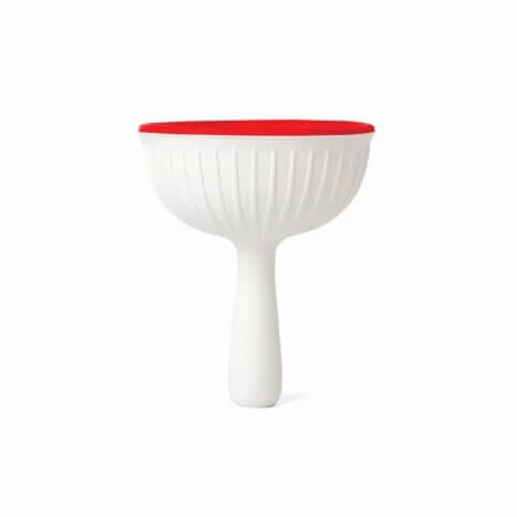 Ototo Magic Mushroom Wijnstop En -trechter Silicone Rood/wit 2 Ototo Magic Mushroom Wijnstop En -trechter Silicone Rood/wit - Afbeelding 2