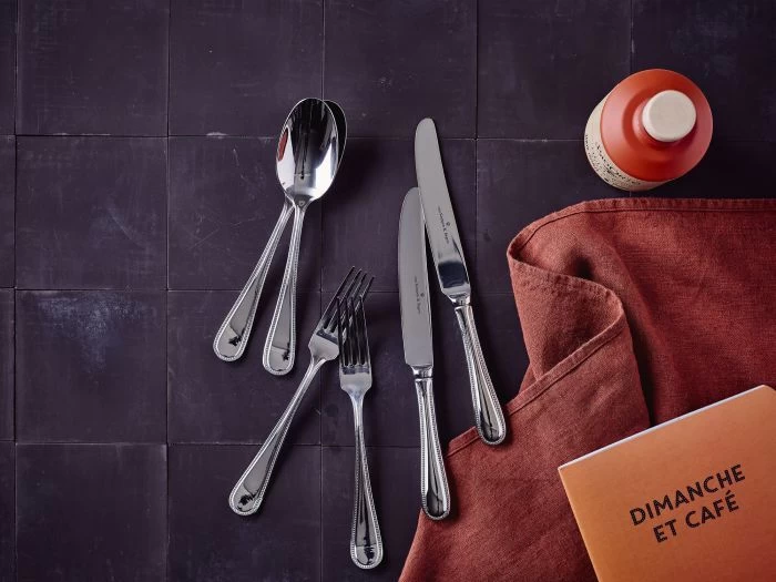 Keltum Perlé Bestekcassette 6-persoons Rvs 40-delig 2 Keltum Perlé Bestekcassette 6-persoons Rvs 40-delig - Afbeelding 2