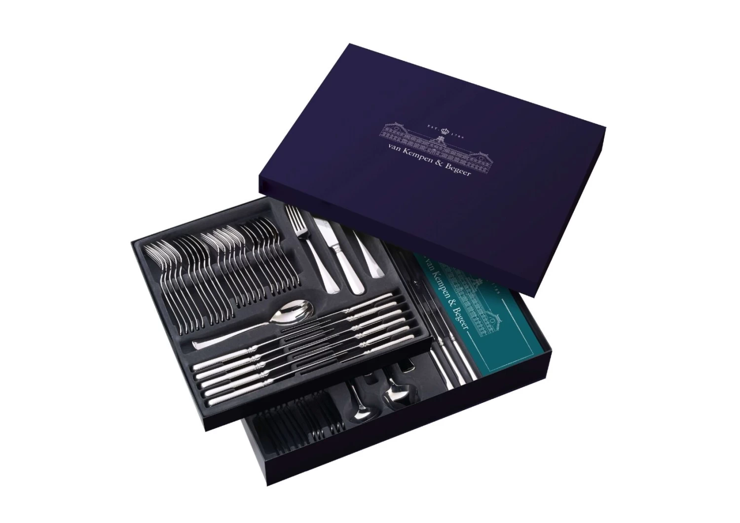 Keltum Perlé Bestekcassette 6-persoons Rvs 40-delig 1 Keltum Perlé Bestekcassette 6-persoons Rvs 40-delig