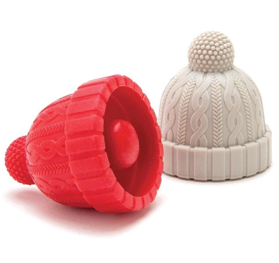 Monkey Business Beanie Wijnstop Silicone Rood En Grijs 1 Monkey Business Beanie Wijnstop Silicone Rood En Grijs