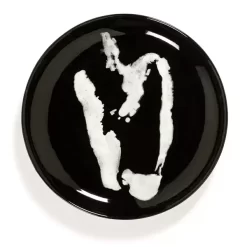 Serax Feast By Ottolenghi Bord S ø 19 Cm H 2 Cm Aardewerk Black + Pepper White
