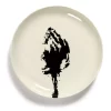 Serax Feast By Ottolenghi Bord S ø 19 Cm H 2 Cm Aardewerk White + Artichoke Black