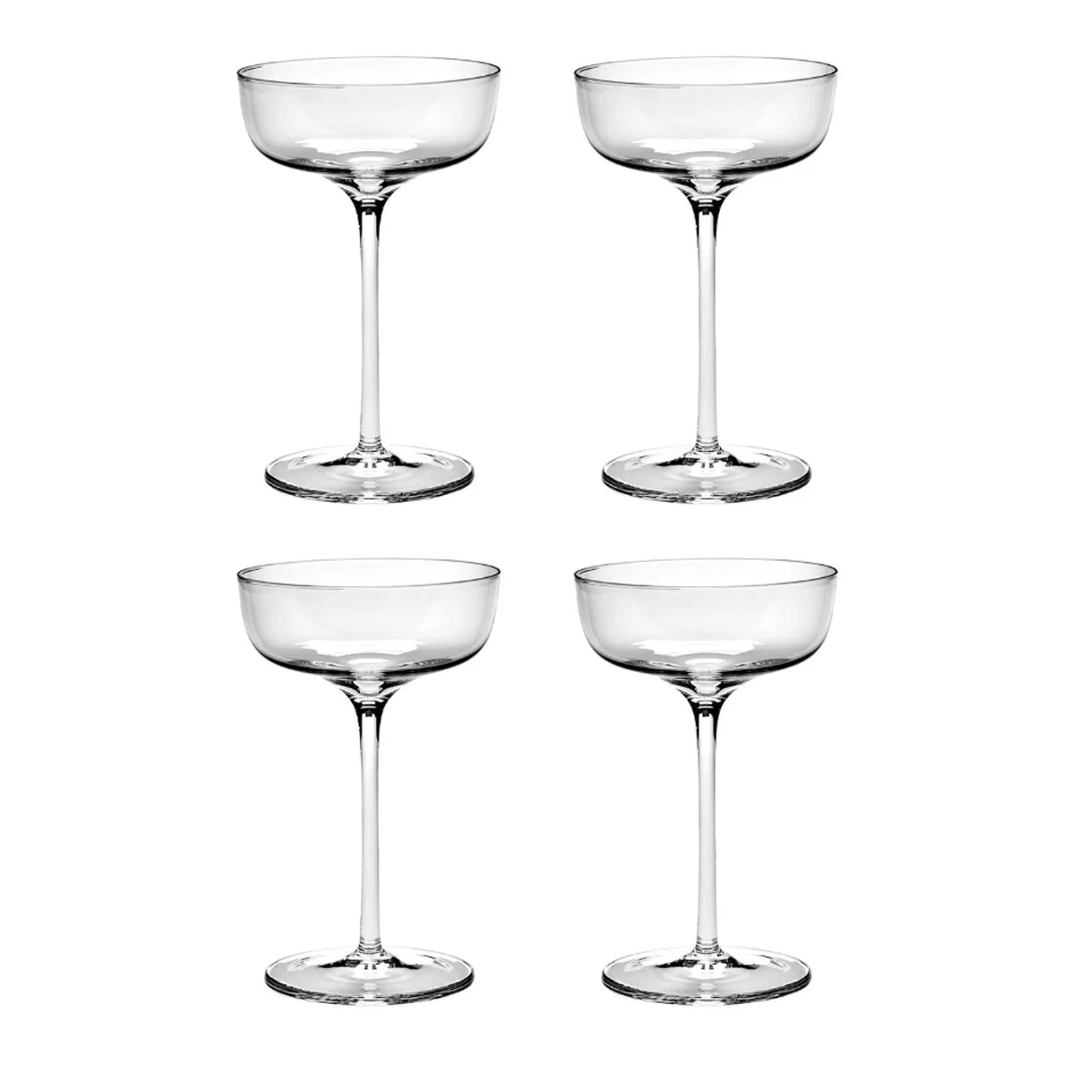 Serax Passe-Partout Champagnecoupe 150 Ml ø 10,6 Cm H 16,5 Cm Glas 4-delig 1 Serax Passe-Partout Champagnecoupe 150 Ml ø 10,6 Cm H 16,5 Cm Glas 4-delig